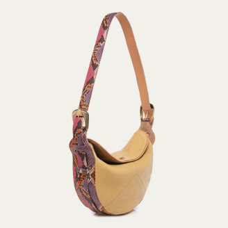 Estelle Cuir Off White et Python Rosavande