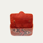 Sac Mini Ava Python Terracotta