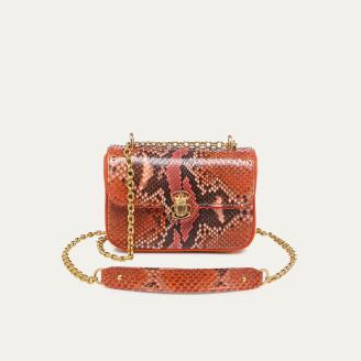 Terracotta Python Mini Ava Bag