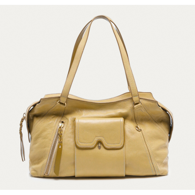 Off White Leather Juno Bag