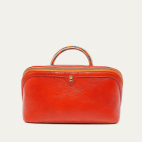 Trousse Charlotte Cuir Coquelicot