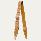 Bandoulière Tissu Ikat Beige