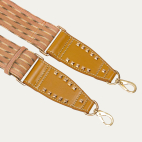 Ikat Beige Fabric Strap