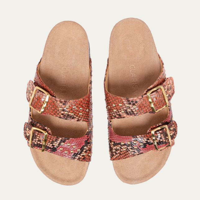 Terracotta Python Odette Sandals