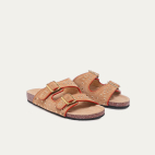 Off White Suede Odette Sandals