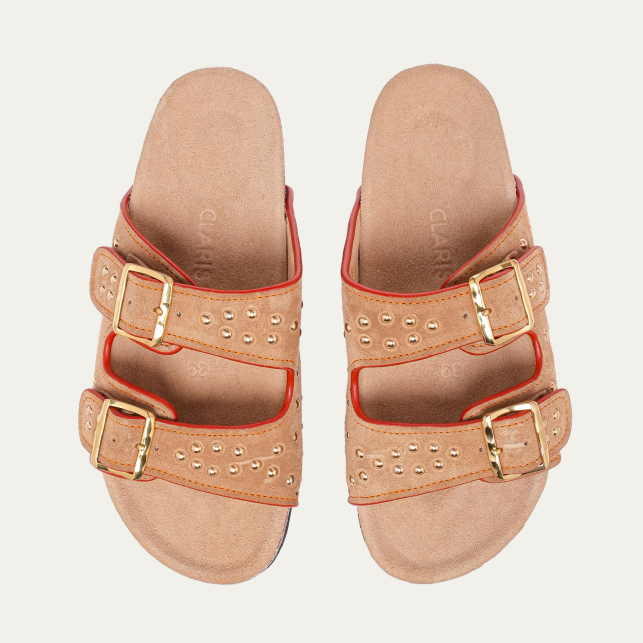 Sandales Odette Suède Off White