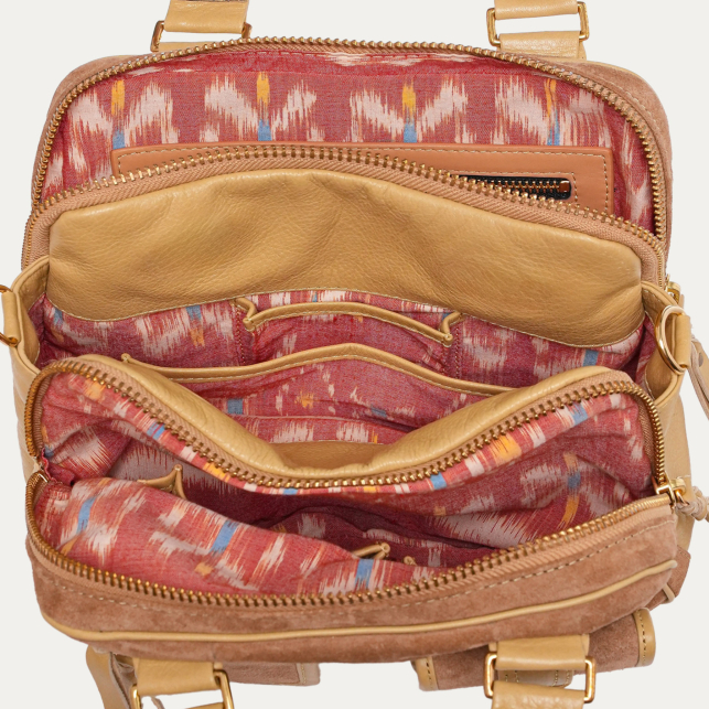 Off White Suede Richie Bag