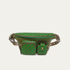 Sac Banane Roméo Cuir Tressé Romarin