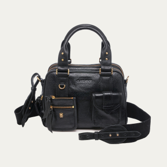 Black Leather Richie Bag