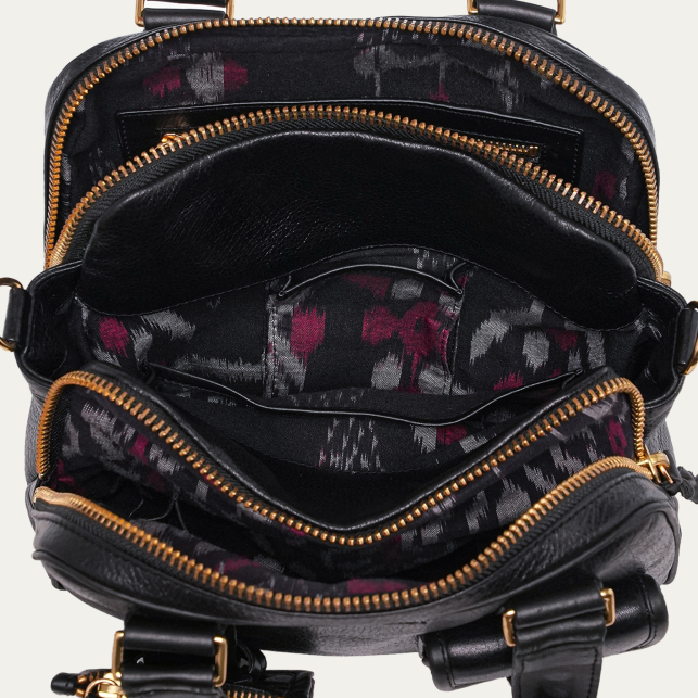 Black Leather Richie Bag