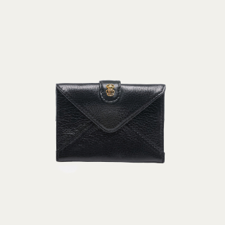 Passeport Holder Black Leather Marco
