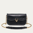 Manon Baguette Cuir Noir