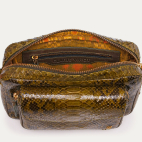 Python Bag with chain Big Charly Dark Kaki