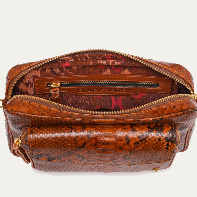 Sac Python Big Charly Marron Moka Chaîne