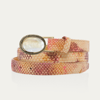 Baby Amphora Python Gold Shell Dallas Buckle