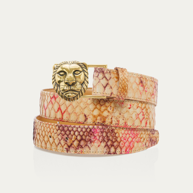 Ceinture Python Amphore Lion