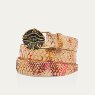 Ceinture Python Amphore Oeil Oudjat