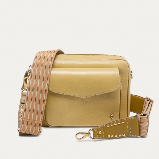 Bag Python Big Charly Black Color Zip With Shoulder Strap