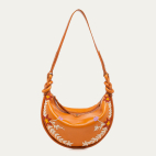 Honey Suede Embroiered Chris Bag