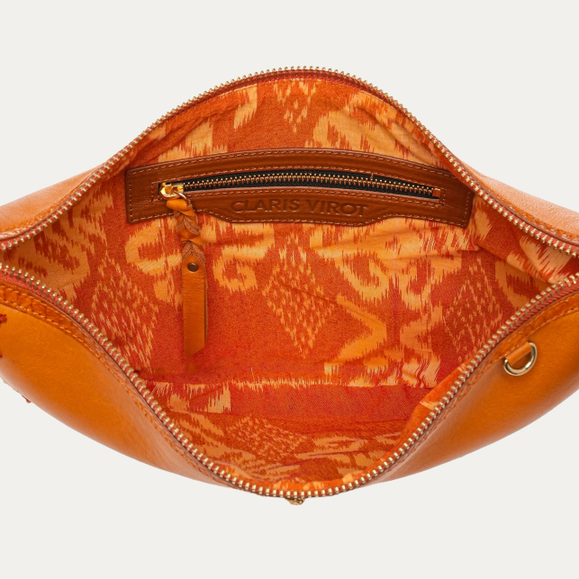 Honey Suede Embroiered Chris Bag