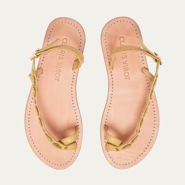 Sandales Suzette Cuir Off White