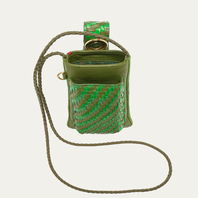 Rosemary Woven Leather Double Marcus Case