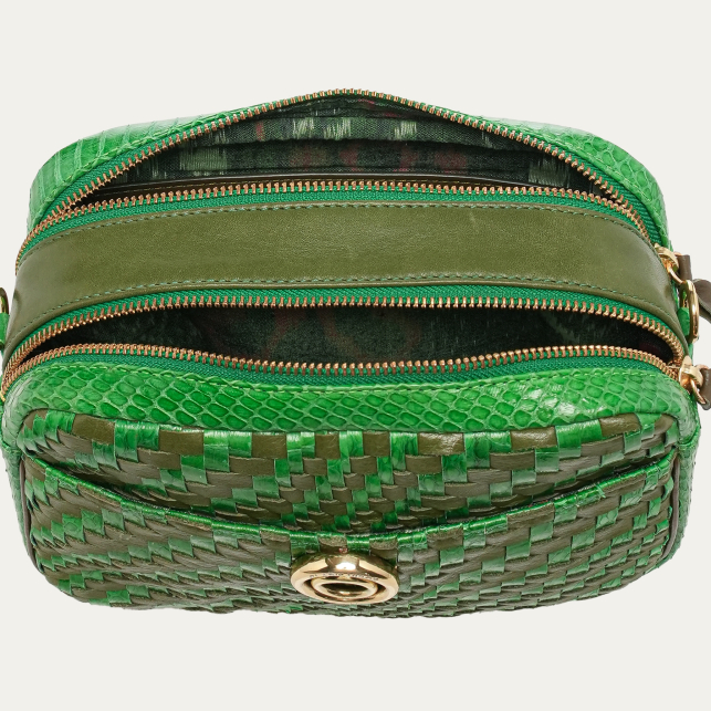 Rosemary Woven Leather Lily Bag