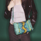 Blue Lotus Python Gaia Bag