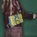 Blue Lotus Python Bag Ava Medium