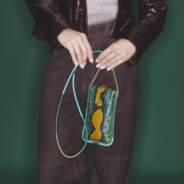 Blue Lotus Python Emile Sunglasses Case