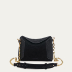 Black Leather Little Gaia Bag