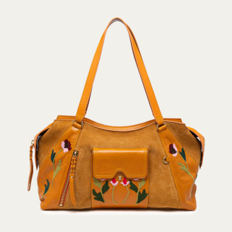 Honey Leather Juno Bag