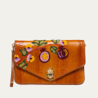 Pochette Alicia Miel Brodé