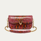 Sac Manon Baguette python Abricot
