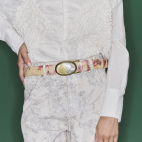 Ceinture Python Amphore Dallas Nacre