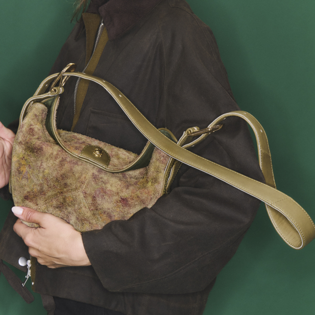 Sac Veau Velours Estelle Papyrus