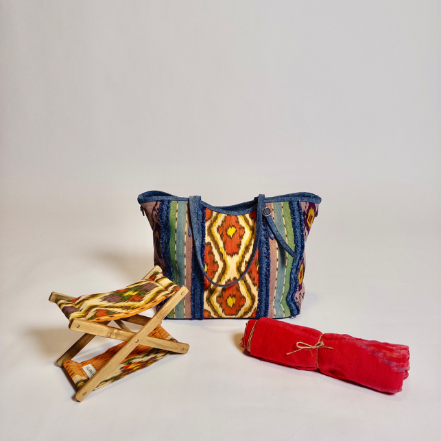 Lasso Patchwork fabrics India Tote