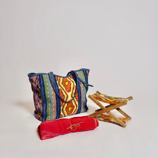 Lasso Patchwork fabrics India Tote