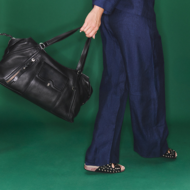 Black Nappa Juno Bag