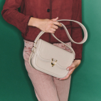 Nappa Gypsum Leather Manon Bag