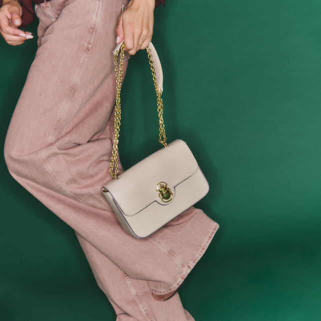 Sac Ava Medium Nappa Gypse