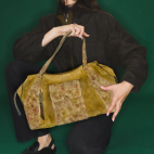 Papyrus Used Thick Suede Juno Bag
