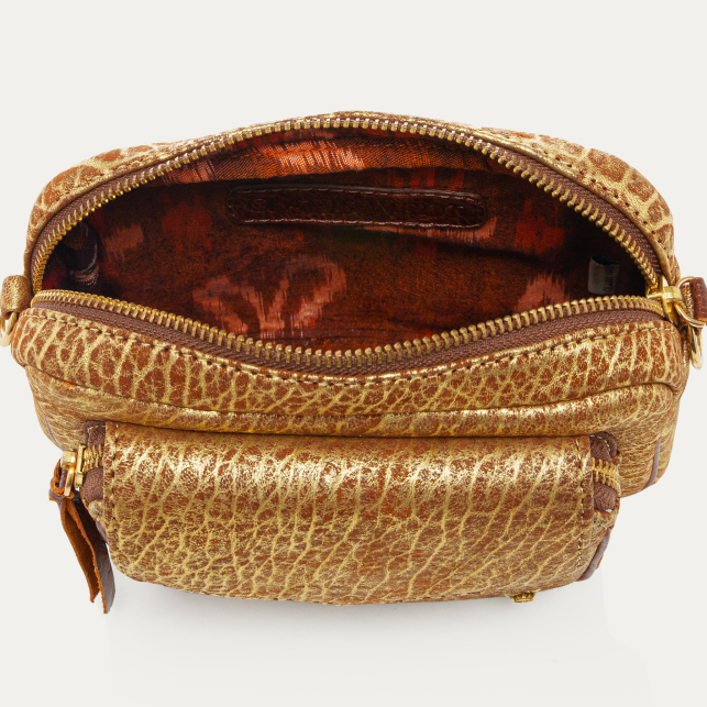 Antic Gold Bubble Leather Baby Charly Bag