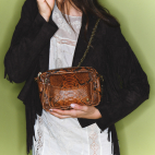 Sac Python Charly Marron Moka