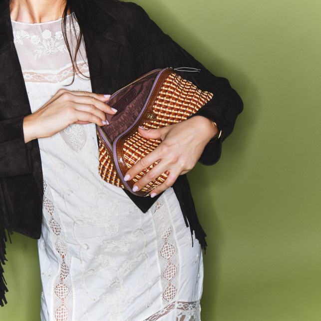 Fusealis Woven Leather Charlotte Case