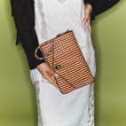 Pochette Alicia Cuir Tressé Fusealis