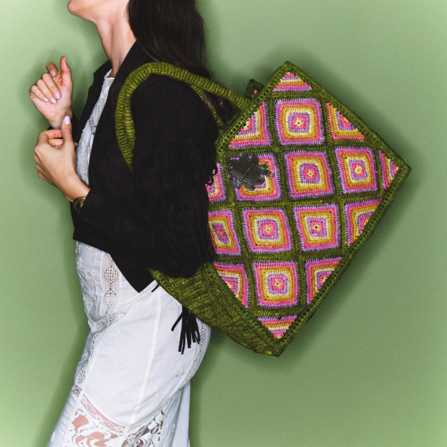 Raphia Archi tote bag