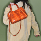 Sac Mini Juno Serpent d'Eau Abricot