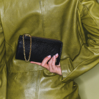 Black Leather Achille Coin Case