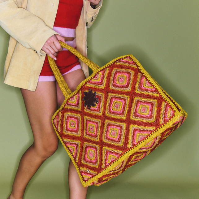 Raphia Archi tote bag